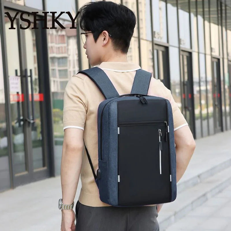 Women Fashion backpack soft leather multi-functional bag Polyester large capacity computer backpack