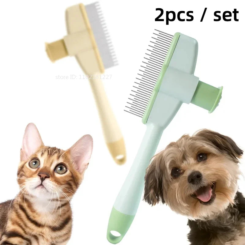 Pet Hair Remover Kit Multifunction Dog Steamy Brush Massager Spray Hair Removal Cat Grooming Comb Dogs Hair Cleaning