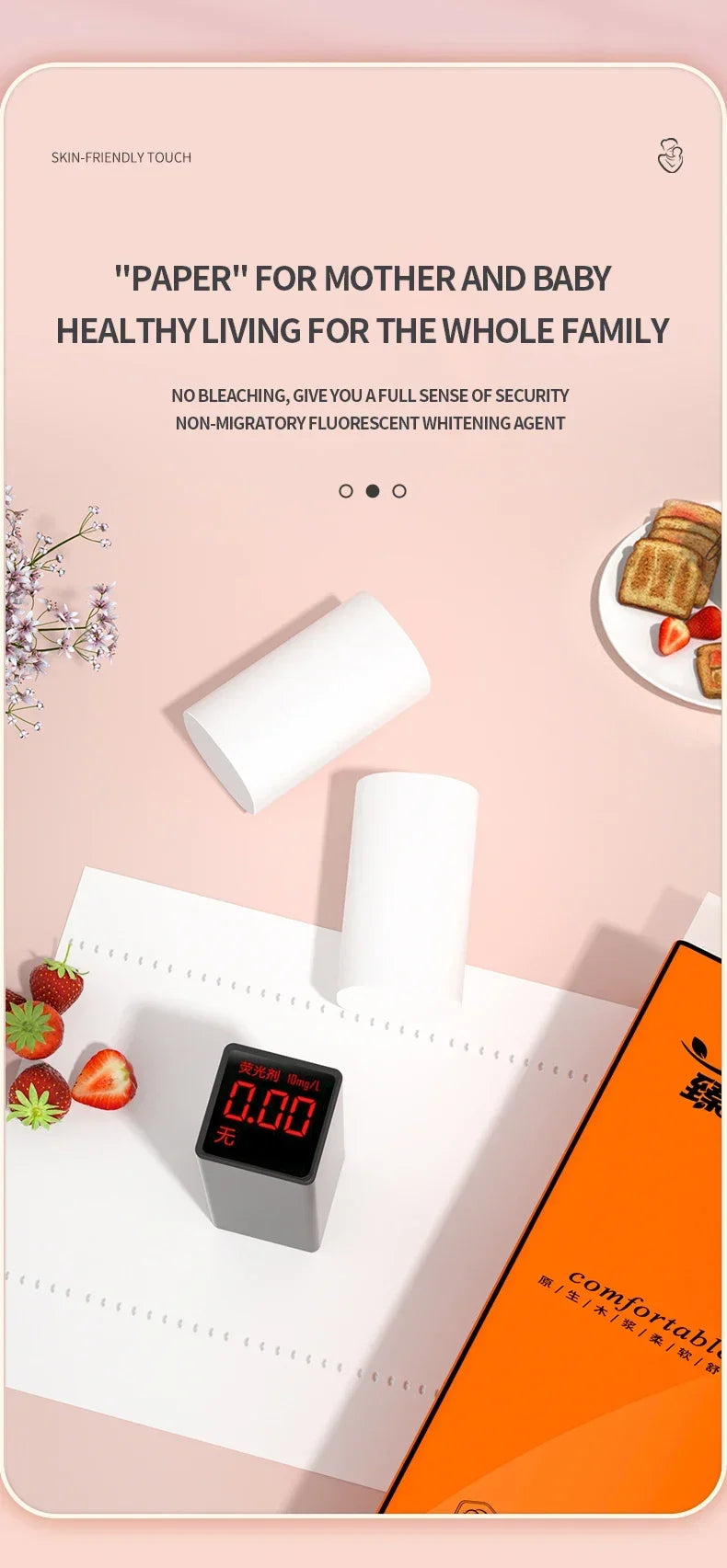 48 rolls of household toilet paper hand towel toilet paper integral paper towel log rolls coreless rolls