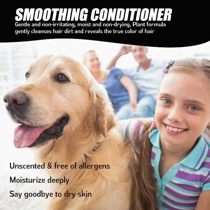 Dog Conditioner Shampoo Gentle Non Irritating Deep Cleaning Moisturizing Deodorant Hair Nursing Care Dog Shower Gel Pet Products