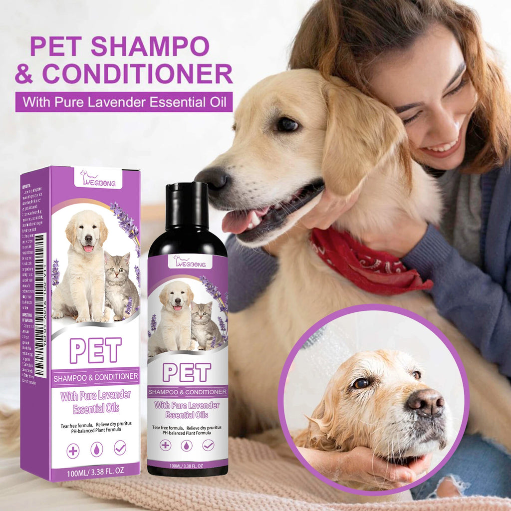 YEGBONG Puppy Shampoo And&Conditioner For Sensitive Skin PH Balanced 2 In 1 Natural Moisturizing Pet Shampoo For Cats Cleaning