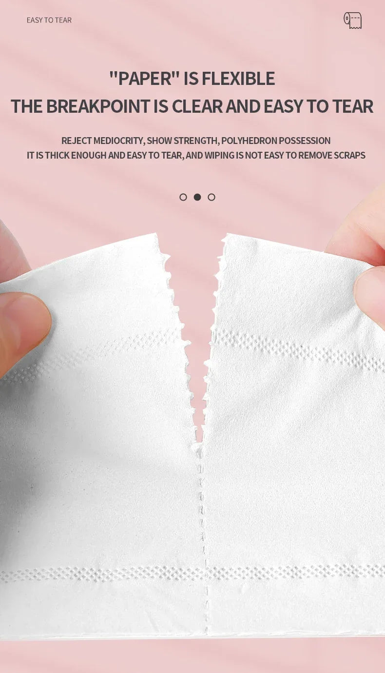 48 rolls of household toilet paper hand towel toilet paper integral paper towel log rolls coreless rolls