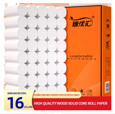 48 rolls of household toilet paper hand towel toilet paper integral paper towel log rolls coreless rolls