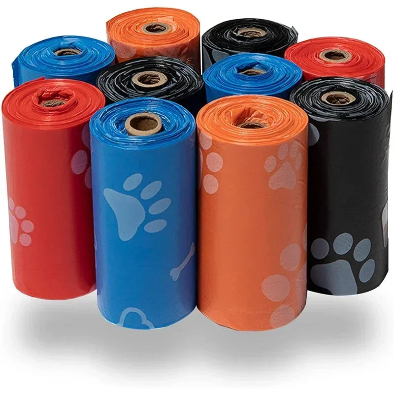 100Rolls Dog Poop Bag Outdoor Cleaning Poop Bag Outdoor Clean Pets Supplies for Dog 15Bags/Roll Refill Garbage Bag Pet Supplies