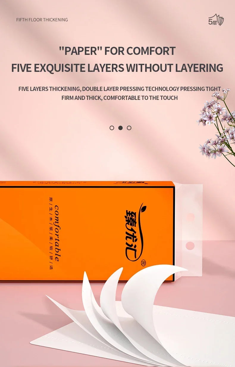 48 rolls of household toilet paper hand towel toilet paper integral paper towel log rolls coreless rolls