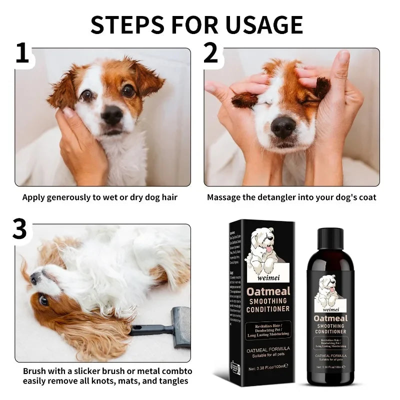 Dog Conditioner Shampoo Gentle Non Irritating Deep Cleaning Moisturizing Deodorant Hair Nursing Care Dog Shower Gel Pet Products