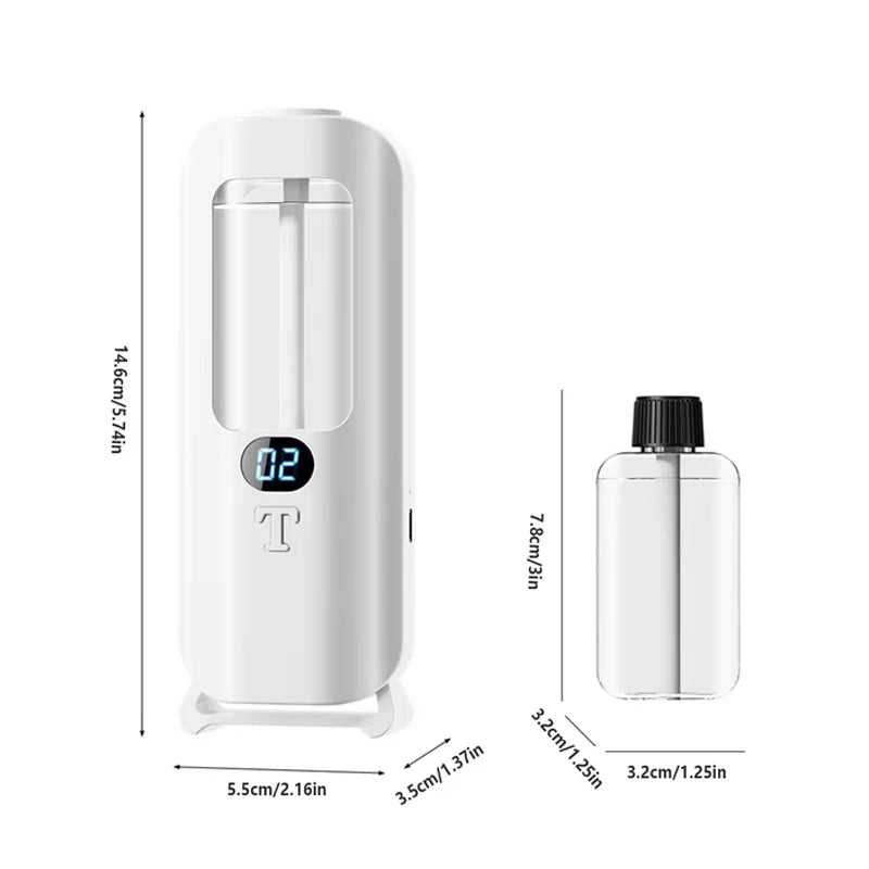 Mini Aromatherapy Machine Spray Air Purification Room Office Smart Essential Oil Diffuser USB Automatic Aromatherapy Machine